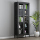 Scandinavian Standard Bookshelf Metal Closed Back Bookcase with Doors Clearhalo 'Bookcases' 'furn' 'furn_bookcases' 'Furniture' 'Office Furniture' 1200x1200_fc0eeecc-6833-4252-a893-a25cf0bc2303