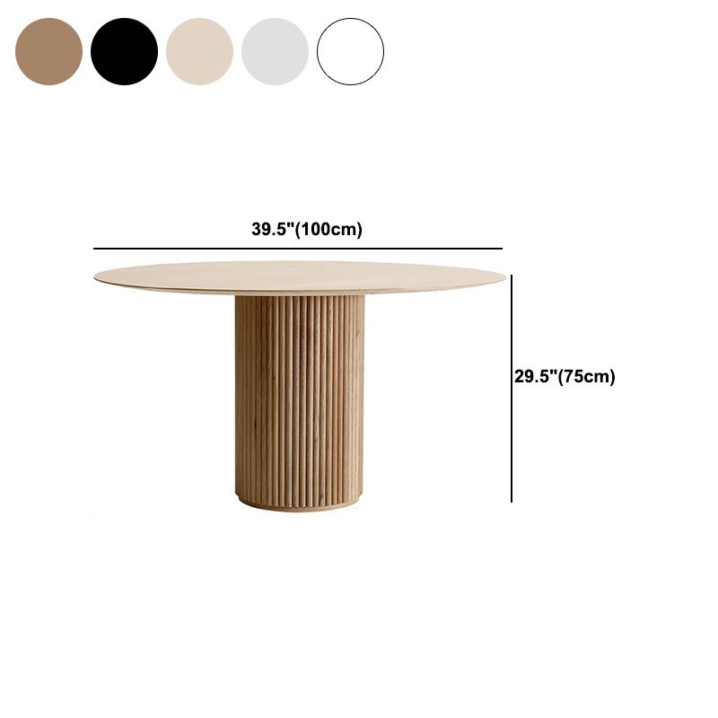 Modern White in Wood Counter Table Round Dining Table for Kitchen Clearhalo 'Dining Tables & Seating' 'Dining Tables' 'dining_table' 'furn' 'furn_dining_table' 'Furniture' 'Kitchen & Dining Furniture' 1200x1200_fc0f313c-9b4d-473d-8f1e-2335b4028909