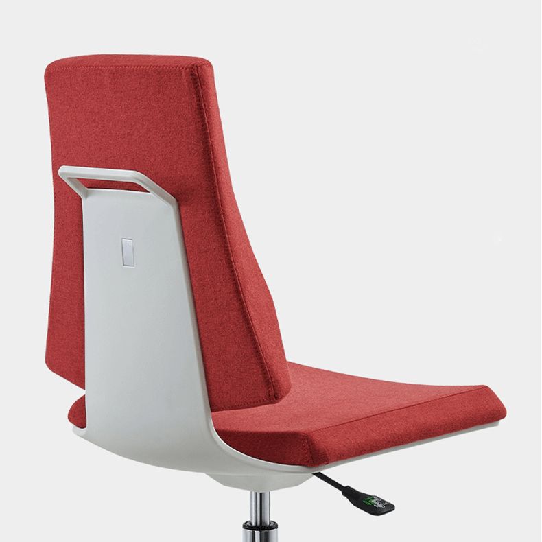 Sedia da ufficio moderna altezza regolabile sedia da scrivania senza braccio con ruote