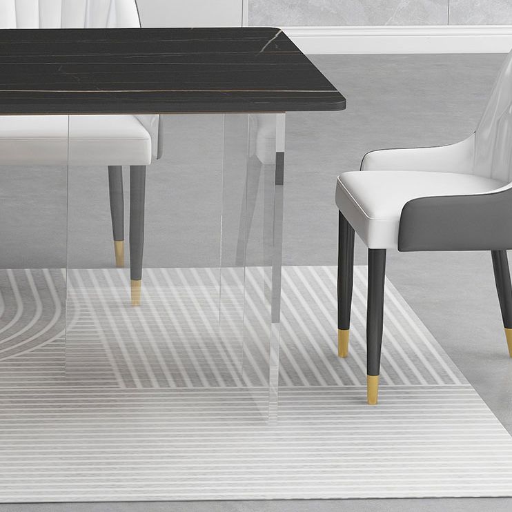 Modern 1/4/5 Pieces Dining Set with Sintered Stone Table and Leather Chairs Dinette Set Clearhalo 'Dining Room Sets' 'Dining Tables & Seating' 'dining_room_set' 'furn' 'furn_dining_room_set' 'Furniture' 'furniture_dining_room_set' 'Kitchen & Dining Furniture' 'kitchen&dining_furn' 'kitchen' 1200x1200_fc0f88a6-5c4c-49ef-b0ea-9dd54660a1b0