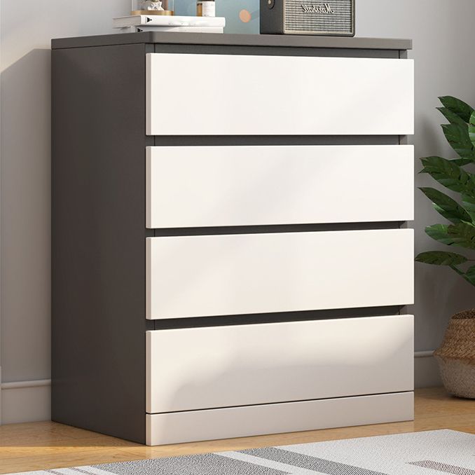 Modern Style White Storage Chest Vertical Wooden Chest with 3 / 4 / 5 / 6 Drawers