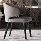 Glam Style Upholstered Side Chair Solid Back Chair with 4 Black Finish Legs Clearhalo ' kitchen&dining_furn' 'Dining Chairs' 'Dining Tables & Seating' 'dining_chair' 'furn' 'furn_dining_chair' 'Furniture' 'furniture_dining_chair' 'Kitchen & Dining Furniture' 'kitchen' 1200x1200_fc10c4d9-a268-4d4f-b18a-882a79bc967d