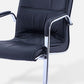 Contemporary PU Computer Chair Faux Leather and Chrome Frame Office Chair Clearhalo 'furn' 'furn_office_chair' 'Furniture' 'Office Chairs' 'Office Furniture' 'office_chair' 1200x1200_fc10e3b5-6046-4217-98b7-4f3232576950