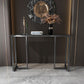 Modern Accent Table with Stone Top and Black Frame Base Console Clearhalo 'Console Tables' 'console_tables' 'Entry & Mudroom Furniture' 'furn' 'furn_console_tables' 'Furniture' 1200x1200_fc1266b0-9c7e-4fc9-9888-037faec3bc3d