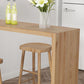 Luxurious Rectangle Solid Wood Bar Table Set 1/3 Pieces Counter Table with Backless Stools Clearhalo 'Bar Furniture' 'furn' 'furn_home_bar_bar_sets' 'Furniture' 'Home Bars & Bar Sets' 'home_bar_bar_sets' 'Kitchen & Dining Furniture' 1200x1200_fc14d886-7f19-415b-bc3c-72d3ca1605d7