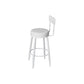 Modern Metal Legs Upholstered Indoor Bar Stool with Footrest