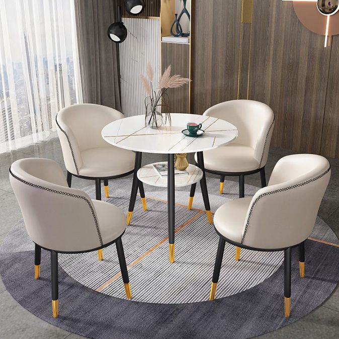 Round Dining Site Table Traditional Luxury 4-foot Stone Home Furniture Clearhalo ' dining_table' 'Dining Tables & Seating' 'Dining Tables' 'furn' 'furn_dining_table' 'Furniture' 'furniture_dining_table' 'Kitchen & Dining Furniture' 'kitchen&dining_furn' 'kitchen' 'kitchen_dining_table' 1200x1200_fc18b4f0-9da2-4362-a762-6eeb04588a87