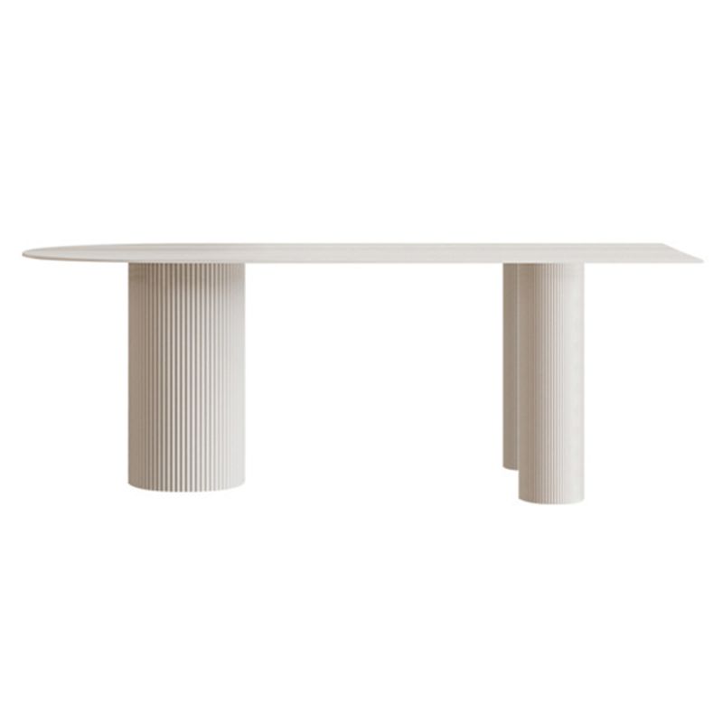 Minimalistische witte eettafelset 1/4/5/7-delig Thuistafel en stoelen