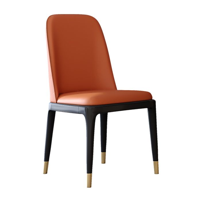 Industrial Home Parsons Side Chair Matte Finish Leather Dining Chair Clearhalo 'Dining Chairs' 'Dining Tables & Seating' 'dining_chair' 'Furniture' 'furniture_dining_chair' 'Kitchen & Dining Furniture' 1200x1200_fc198508-eaeb-45b5-98b5-ce689c2e45cd