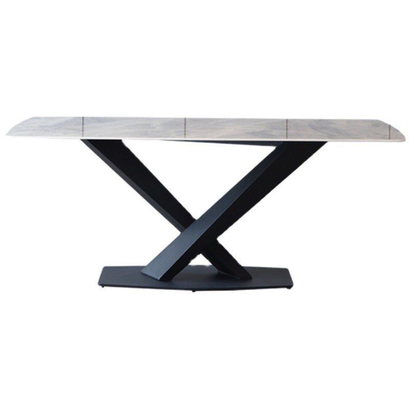 Ensemble Table et chaises de Style design pour la maison, Table à manger en pierre frittée 1/2/5/7 pièces