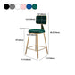 Glam Metal Barstool Velvet Gold Furniture in Matte Finish for Indoor Clearhalo 'Bar Furniture' 'Bar Stools' 'bar_stools' 'furn' 'furn_bar_stools' 'Furniture' 'Kitchen & Dining Furniture' 1200x1200_fc1adf5b-449c-4f2c-9aac-7eb26a69aa42