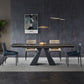 Industrial Black Standard Dining Table Sintered Stone Rectangle Dining Table for Kitchen Clearhalo ' dining_table' 'Dining Tables & Seating' 'Dining Tables' 'furn' 'furn_dining_table' 'Furniture' 'furniture_dining_table' 'Kitchen & Dining Furniture' 'kitchen&dining_furn' 'kitchen' 'kitchen_dining_table' 1200x1200_fc1af049-04d2-4363-b0db-737501789651