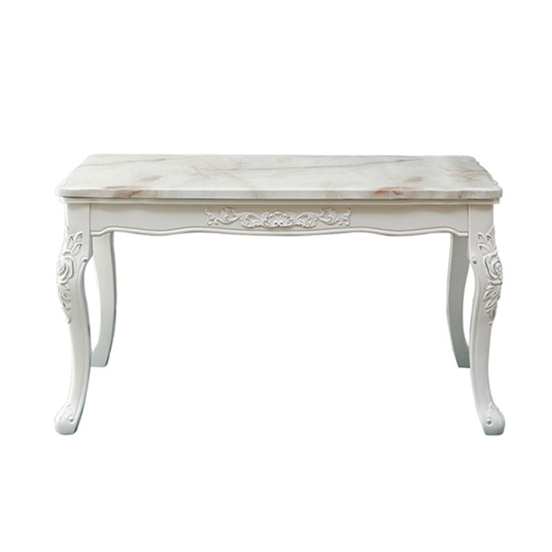 Vitoria Rectangle Shape Marble Table White Standard Dining Table for Kitchen Clearhalo ' dining_table' 'Dining Tables & Seating' 'Dining Tables' 'furn' 'furn_dining_table' 'Furniture' 'furniture_dining_table' 'Kitchen & Dining Furniture' 'kitchen&dining_furn' 'kitchen' 'kitchen_dining_table' 1200x1200_fc1afe12-8b1d-4edd-a72e-43648103fd6d