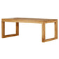Simple Solid Wood Rectangle Dining Table Khaki Kitchen Dining Table with Double Pedestal Bases Clearhalo ' dining_table' 'Dining Tables & Seating' 'Dining Tables' 'furn' 'furn_dining_table' 'Furniture' 'furniture_dining_table' 'Kitchen & Dining Furniture' 'kitchen&dining_furn' 'kitchen' 'kitchen_dining_table' 1200x1200_fc1cb134-f597-430e-9895-88eca1cff290