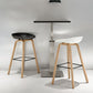 Scandinavia Style Bar Stool Wooden Legs PP Bucket Seat for Counter Bar Clearhalo 'Bar Furniture' 'Bar Stools' 'bar_stools' 'furn' 'furn_bar_stools' 'furniture_bar_stools' 'Kitchen & Dining Furniture' 'kitchen&dining_furn' 'kitchen' 'kitchen_furn' Furniture' 1200x1200_fc1cf09e-3c30-4784-9000-c16e1f7d5f0d