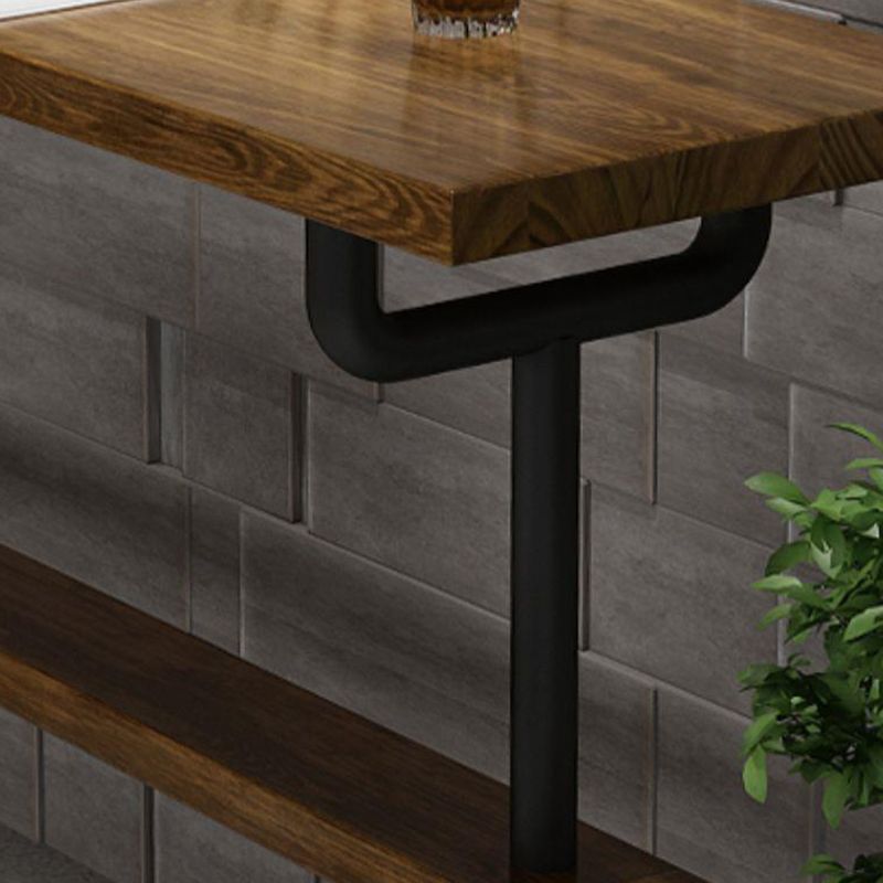 Industrial Wood Bar Table Trestle Base Dining Table for Kitchen Living Room Clearhalo 'Bar Furniture' 'Bar Tables' 'bar_tables' 'furn' 'furn_bar_tables' 'Furniture' 'Kitchen & Dining Furniture' 1200x1200_fc1de044-8a86-4eec-919d-63c5075df6d4