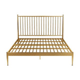 Iron Open-Frame Bed Contemporary Standard Bed with Metal Legs