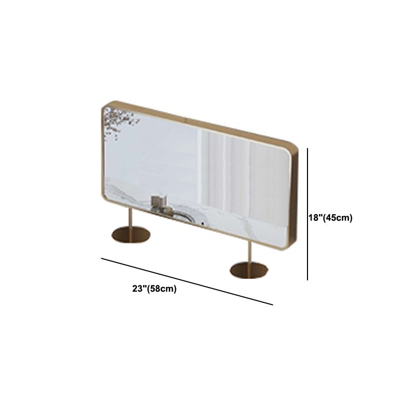 31.9 "H Zwei Schubladen Eitelkeit Spiegelte Tischverkesseltisch in Beige