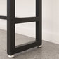 Stone Modern Cocktail Bar Table Footrest Trestle Rectangle Counter Table in White Clearhalo 'Bar Furniture' 'Bar Tables' 'bar_tables' 'furn' 'furn_bar_tables' 'Furniture' 'furniture_bar_tables' 'Kitchen & Dining Furniture' 1200x1200_fc230a2d-c831-4bff-a508-eb3d9c386427