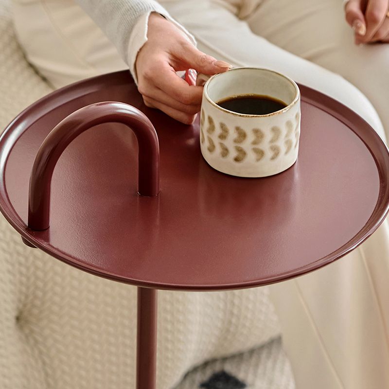 14" Wide Contemporary Corner Table Pedestal Round Accent Side Table Clearhalo 'Coffee & Accent Tables' 'End & Side Tables' 'end_side_tables' 'furn' 'furn_end_side_tables' 'Furniture' 'Living Room Furniture' 1200x1200_fc256ecc-a98e-4166-9ea2-da6bf12df82a