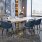 Sintered Stone White Tone Dining Table Glam Trestle Base Table for Dining Room Clearhalo ' dining_table' 'Dining Tables & Seating' 'Dining Tables' 'furn' 'furn_dining_table' 'Furniture' 'furniture_dining_table' 'Kitchen & Dining Furniture' 'kitchen&dining_furn' 'kitchen' 'kitchen_dining_table' 1200x1200_fc25b18c-4ef2-4591-a022-52bd39283bd9