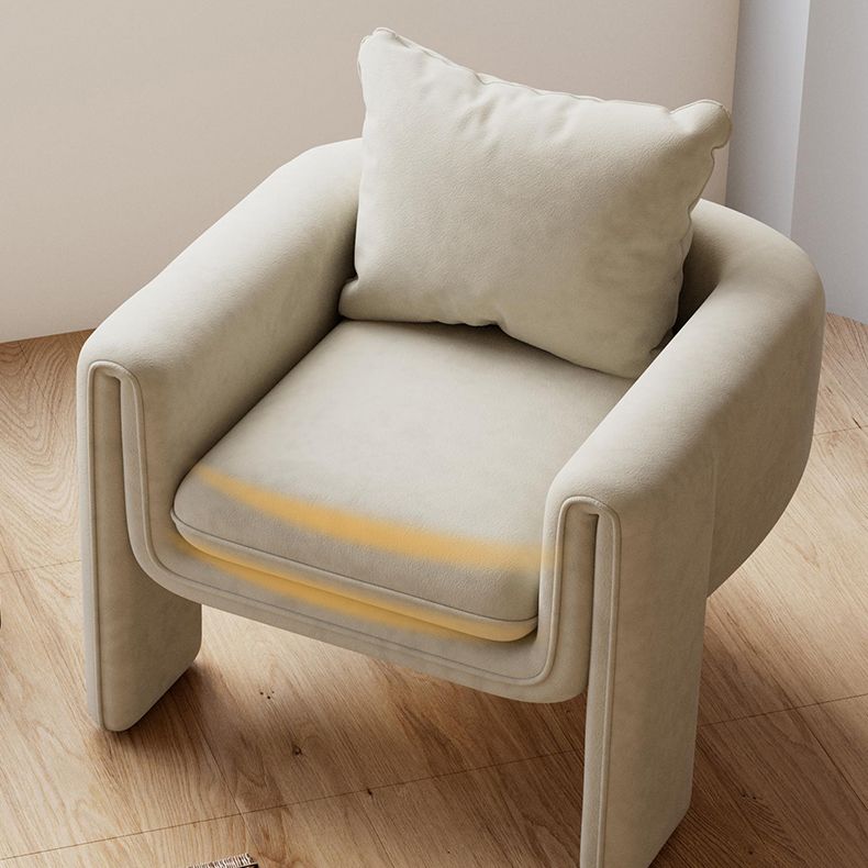 Modern Living Room Accent Armchair Round Arms Sled Arm Chair Clearhalo 'Accent Chairs' 'accent_chairs' 'Chairs & Seating' 'furn' 'furn_accent_chairs' 'Furniture' 'Living Room Furniture' 1200x1200_fc280dc2-5927-4dfe-87b4-213988fcdb97