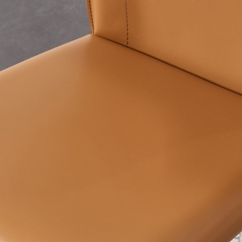 Contemporary Leather Dining Chair Armless Wingback Side Chair for Restaurant Use Clearhalo 'Dining Chairs' 'Dining Tables & Seating' 'dining_chair' 'furn' 'furn_dining_chair' 'Furniture' 'furniture_dining_chair' 'Kitchen & Dining Furniture' 1200x1200_fc285857-cebe-41a2-b1e1-f199fcc85ba4