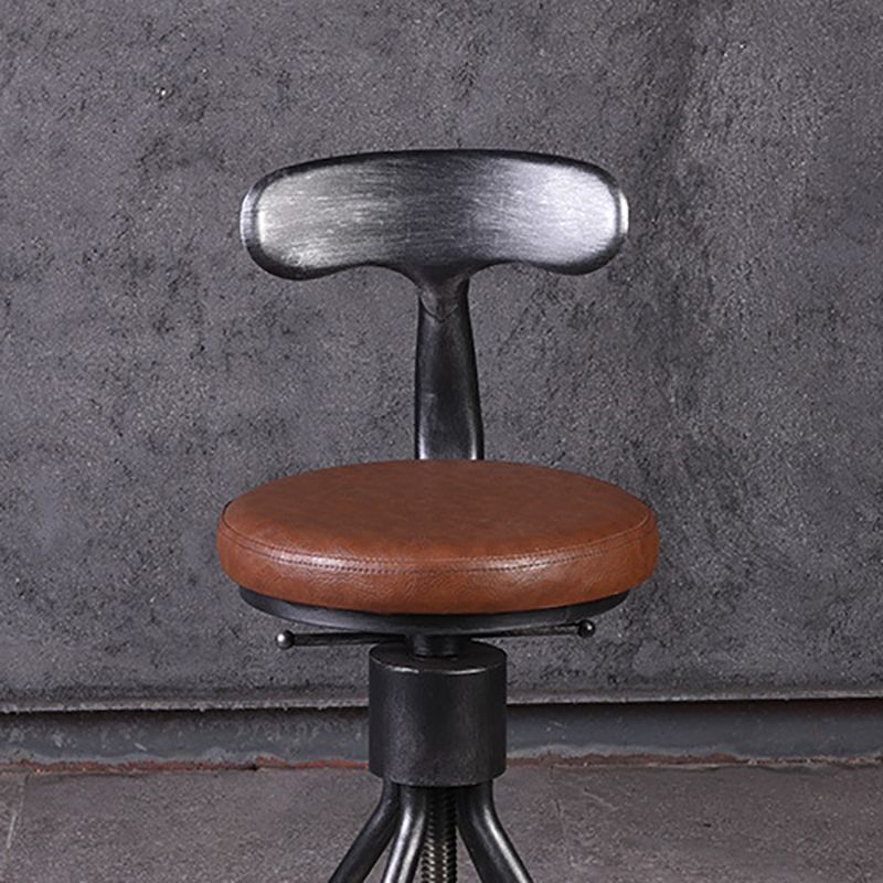 Industrial Metal Counter Height Stools Adjustable Bar Stool for Indoor Clearhalo 'Bar Furniture' 'Bar Stools' 'bar_stools' 'furn' 'furn_bar_stools' 'Furniture' 'Kitchen & Dining Furniture' 1200x1200_fc29648a-dad5-4df1-a549-473e4e3108f8