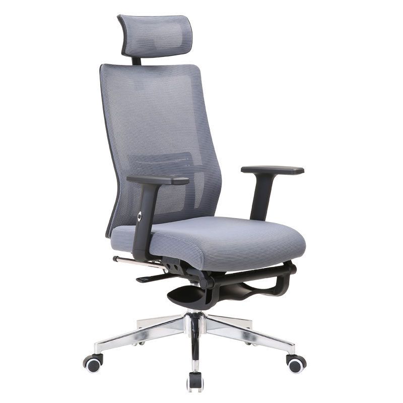 Modern Desk Chair Mesh Computer Chair Conference Chair in Gray Clearhalo 'furn' 'furn_office_chair' 'Furniture' 'Office Chairs' 'Office Furniture' 'office_chair' 1200x1200_fc296a2d-fa00-481d-aea7-b7ea7e1cf483