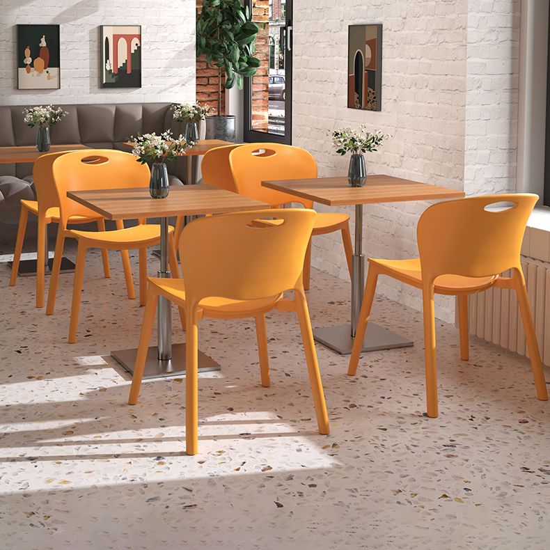 Contemporary Plastic Dining Room Chairs Armless Open Back Dining Side Chair for Home Use Clearhalo ' kitchen&dining_furn' 'Dining Chairs' 'Dining Tables & Seating' 'dining_chair' 'furn' 'furn_dining_chair' 'Furniture' 'furniture_dining_chair' 'Kitchen & Dining Furniture' 'kitchen' 1200x1200_fc29848f-fa91-487e-94d4-1bc6c5960d6d