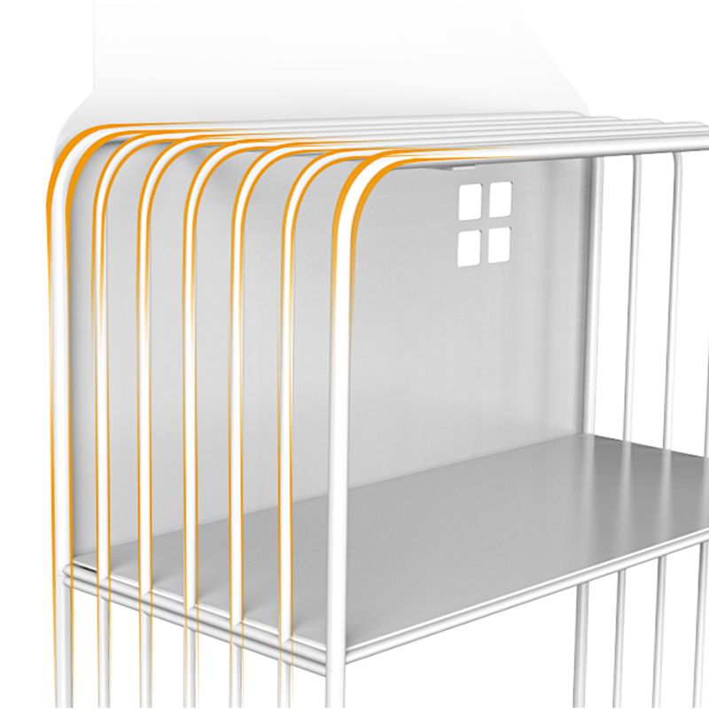 Modern Style Metal Bookshelf Etagere Open Shelf Bookcase for Home Clearhalo 'Bookcases' 'Furniture' 'furniture_bookcases' 'kitchen' 'kitchen_bookcases' 'Living Room Furniture' 'Office Furniture' 1200x1200_fc2a6b0e-dd0e-4088-bf62-184877a0f1ab