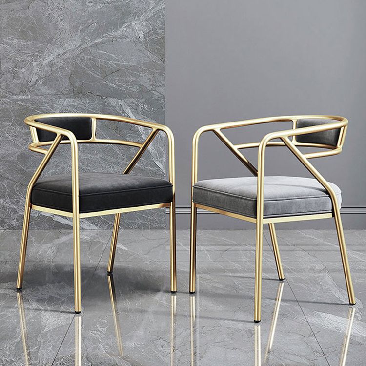 Nordic Design Faux Leather Side Chair Open Back Dining Side Chairs Clearhalo 'Dining Chairs' 'Dining Tables & Seating' 'dining_chair' 'furn' 'furn_dining_chair' 'Furniture' 'furniture_dining_chair' 'Kitchen & Dining Furniture' 1200x1200_fc2c08d5-6dfb-4afe-b944-79bdb8343a25