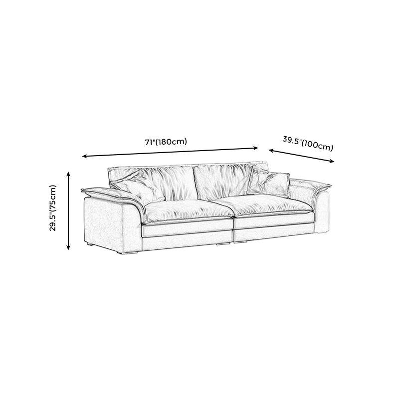 29.53" H Modern Square Arm Sofa with Multiple Cushion Seat for Living Room,Apartment Clearhalo 'furn' 'furn_sofas' 'Furniture' 'furniture_sofas' 'kitchen' 'kitchen_sofas' 'Living Room Furniture' 'Sofa' 'sofas' 1200x1200_fc2cad8b-13d9-4c37-b7be-b17ddd629d4a
