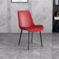 Cafetería sólida silla lateral silla lateral sillas de comedor de cuero falso