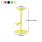 Taburete de bar con asiento redondo moderno y altura ajustable sin respaldo