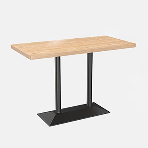 Industrial Style Wood Dinner Table Brown Table with Black Frame for Dining Room Clearhalo ' dining_table' 'Dining Tables & Seating' 'Dining Tables' 'furn' 'furn_dining_table' 'Furniture' 'furniture_dining_table' 'Kitchen & Dining Furniture' 'kitchen&dining_furn' 'kitchen' 'kitchen_dining_table' 1200x1200_fc2ec157-5838-41bf-a362-2fe7aeaf1459