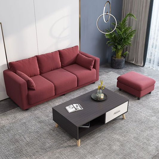 Loose Back Linen Square Arm Sofa with Slipcovered for Living Room and Apartment Clearhalo 'furn' 'furn_sofas' 'Furniture' 'furniture_sofas' 'kitchen' 'kitchen_sofas' 'Living Room Furniture' 'Sofa' 'sofas' 1200x1200_fc2f8445-a55e-4acf-a53d-2f1989776361