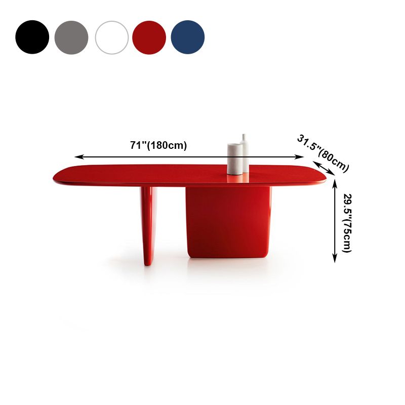Rectangle Solid Wood Dining Table Modern Table with Double Pedestal Base Clearhalo ' dining_table' 'Dining Tables & Seating' 'Dining Tables' 'furn' 'furn_dining_table' 'Furniture' 'furniture_dining_table' 'Kitchen & Dining Furniture' 'kitchen&dining_furn' 'kitchen' 'kitchen_dining_table' 1200x1200_fc2f88c7-e293-47b2-9a83-806bf9e6d0c4
