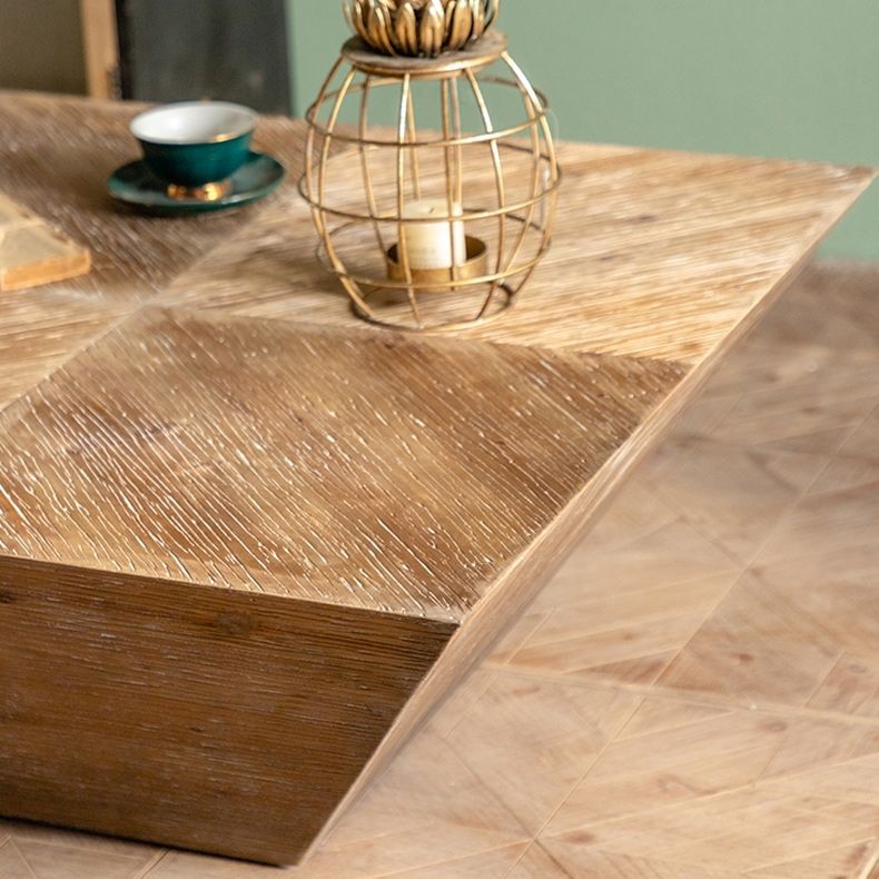 Scandinavian Square Coffee Table Wooden Cocktail Table for Living Room Clearhalo 'Coffee & Accent Tables' 'Coffee Tables' 'coffee_tables' 'furn' 'furn_coffee_tables' 'Furniture' 'Living Room Furniture' 1200x1200_fc300b9d-dd60-461e-b783-a2f45b421a57