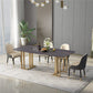 Rectangle Double Pedestal Luxury Table Sintered Stone Fixed Table for Kitchen Clearhalo ' dining_table' 'Dining Tables & Seating' 'Dining Tables' 'furn' 'furn_dining_table' 'Furniture' 'furniture_dining_table' 'Kitchen & Dining Furniture' 'kitchen&dining_furn' 'kitchen' 'kitchen_dining_table' 1200x1200_fc33e75c-ce2c-4230-9c31-c1484da4fe96