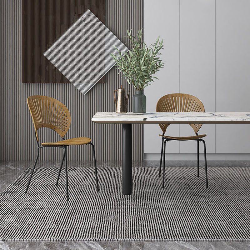 Industrial Home Wood Side Chair Matte Finish Open Back Dining Chair (Set of 2) Clearhalo ' kitchen&dining_furn' 'Dining Chairs' 'Dining Tables & Seating' 'dining_chair' 'Furniture' 'furniture_dining_chair' 'Kitchen & Dining Furniture' 'kitchen' 1200x1200_fc341743-8980-40ea-876f-0e62e5e3d720