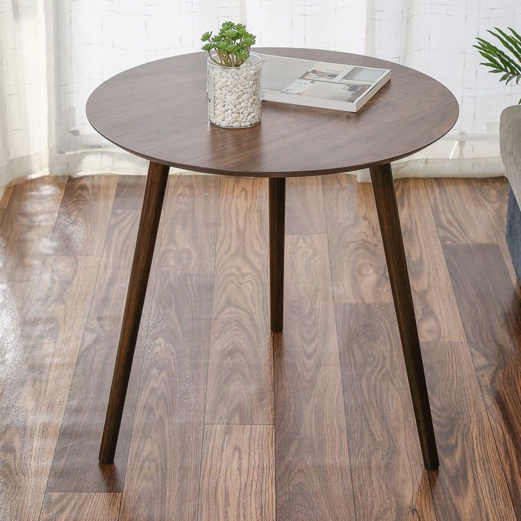 Scandinavian Style Sofa Side Accent Table Wooden Round Side End Table