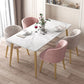 Traditional Luxury Rectangle 4-foot Dining Site Table Stone Dining Room Collection Clearhalo ' dining_table' 'Dining Tables & Seating' 'Dining Tables' 'furn' 'furn_dining_table' 'Furniture' 'furniture_dining_table' 'Kitchen & Dining Furniture' 'kitchen&dining_furn' 'kitchen' 'kitchen_dining_table' 1200x1200_fc34f882-a064-43af-976c-05511eccdcd7