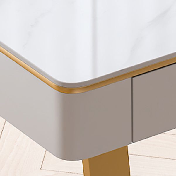 Scrivania rettangolare per ufficio rettangolare banco di computer con 2 cassetti