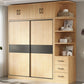 Modern Pine Solid Wood Wardrobe Freestanding Wardrobe with Soft Close Doors Clearhalo 'Armoires & Wardrobes' 'armoires_wardrobes' 'Bedroom Furniture' 'furn' 'furn_armoires_wardrobes' 'Furniture' 1200x1200_fc3515bc-c3ae-43c5-9ad0-4558085668e5
