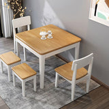 Simple Solid Wood Standard Dining Table Square Shape Kitchen Dining Table with 4 Legs Base Clearhalo ' dining_table' 'Dining Tables & Seating' 'Dining Tables' 'furn' 'furn_dining_table' 'Furniture' 'furniture_dining_table' 'Kitchen & Dining Furniture' 'kitchen&dining_furn' 'kitchen' 'kitchen_dining_table' 1200x1200_fc359146-ea0f-465e-a928-e91215938497