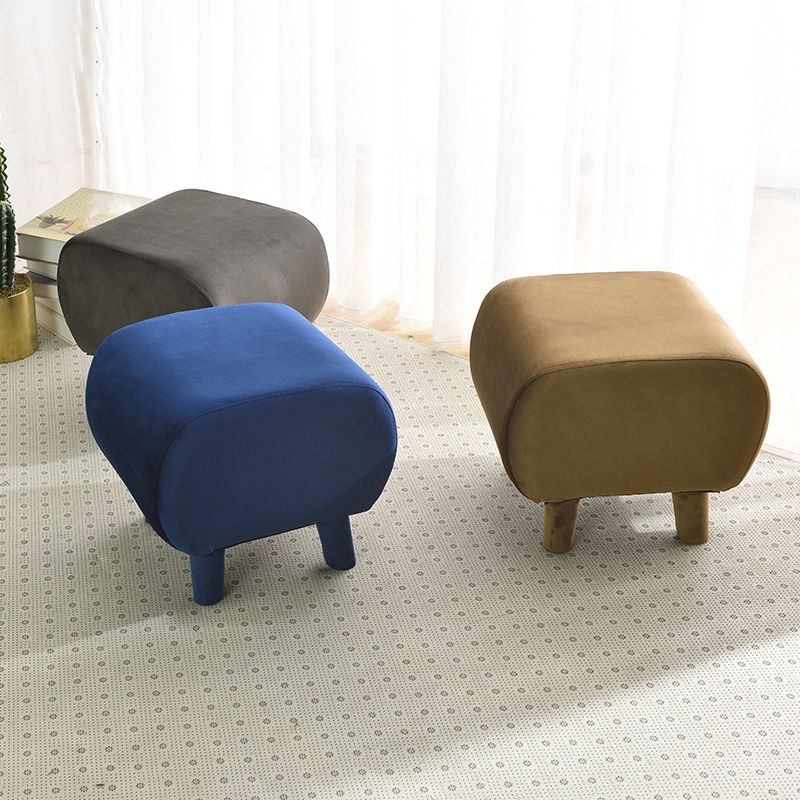 Modern Stain Resistant Standard Oval Dark Blue Velvet Indoor Pouf Clearhalo 'furn' 'furn_ottomans_poufs' 'Furniture' 'Living Room Furniture' 'Ottomans & Poufs' 'ottomans_poufs' 1200x1200_fc367126-196a-4cb3-9fce-3c695d2e3889