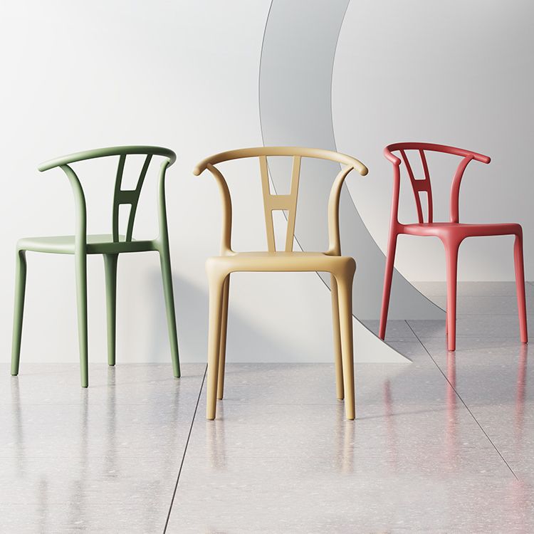 Plastic Side Chair Contemporary Style Multicolor Armless Chair for Dining Room Clearhalo ' kitchen&dining_furn' 'Dining Chairs' 'Dining Tables & Seating' 'dining_chair' 'furn' 'furn_dining_chair' 'Furniture' 'furniture_dining_chair' 'Kitchen & Dining Furniture' 'kitchen' 1200x1200_fc37ec06-b5a8-4ea4-9f2e-3b4e4273b7dc