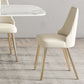 Nordic 1/2/5/7 Pieces Dining Set Sintered Stone White Table with Leather Chairs Dining Set Clearhalo 'Dining Room Sets' 'Dining Tables & Seating' 'dining_room_set' 'furn' 'furn_dining_room_set' 'Furniture' 'furniture_dining_room_set' 'Kitchen & Dining Furniture' 'kitchen&dining_furn' 'kitchen' 1200x1200_fc38bb06-64b0-4b5a-8b81-652490caf944