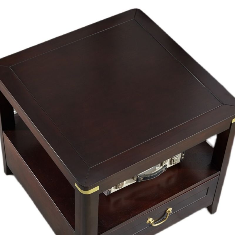 Square Accent Side Table Solid Wood Four-Leg Sofa Side Accent Table Clearhalo 'Coffee & Accent Tables' 'End & Side Tables' 'end_side_table' 'end_side_tables' 'furn' 'furn_end_side_tables' 'Furniture' 'furniture_end_side_table' 'Living Room Furniture' 1200x1200_fc38e247-8605-4019-9ab1-b8339f6d1255